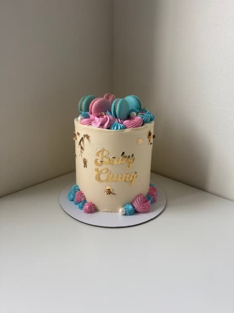 Baby shower tårta